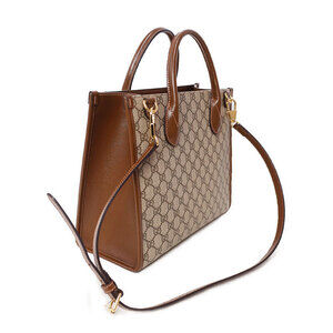Gucci GG bag Brown Retro beige G Tote Supreme Interlocking